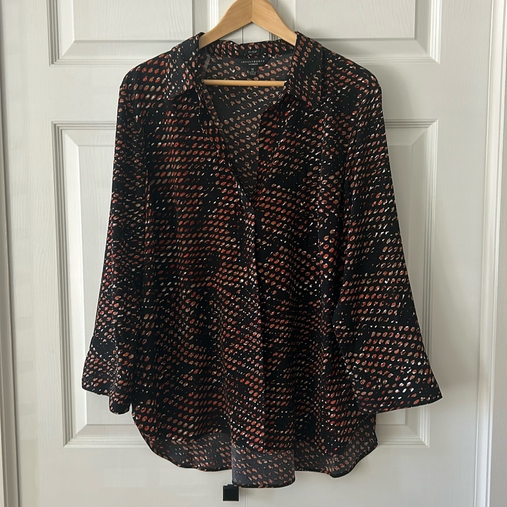 Investments Woman Paige Tunic Blouse Size 1X